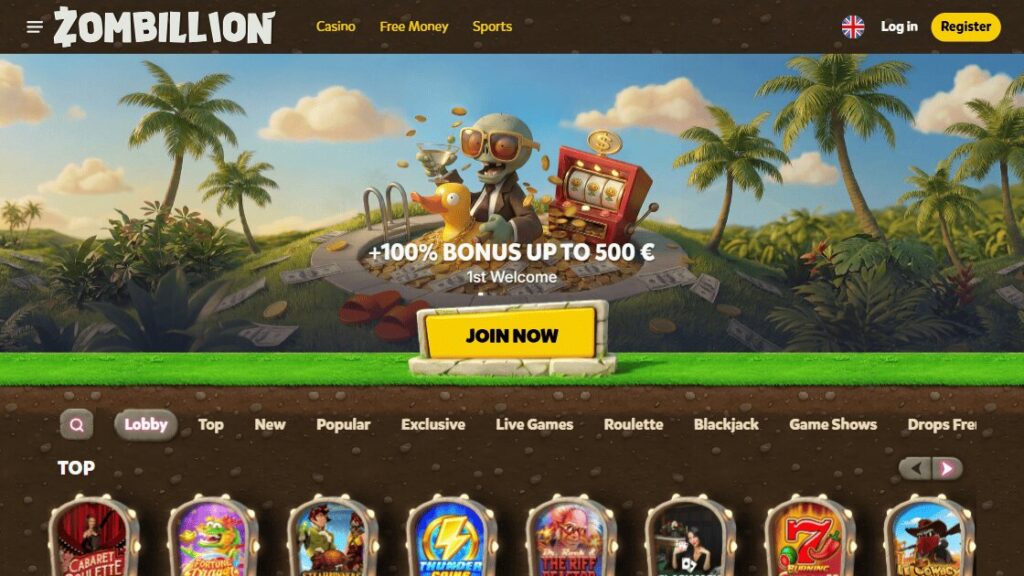 homepage van zombillion goksite nederland